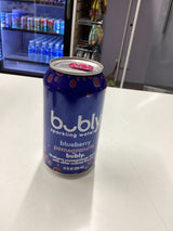 Bubly sparkling water blueberry pomegranate flavor