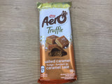 Aero Truffle Salted Caramel - milk chocolate with salted caramel flavoured truffle filling 105g